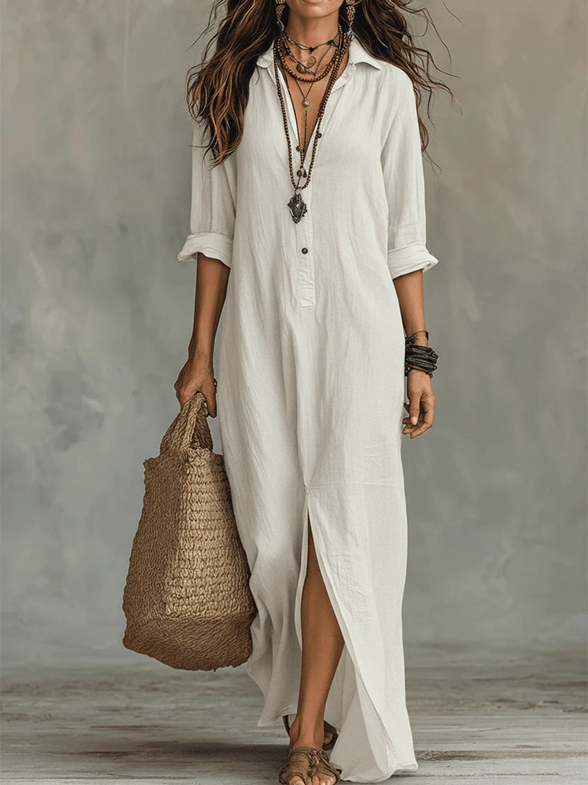 WILLOW | Vestido largo cómodo, con una silueta favorecedora y ideal para el día a día