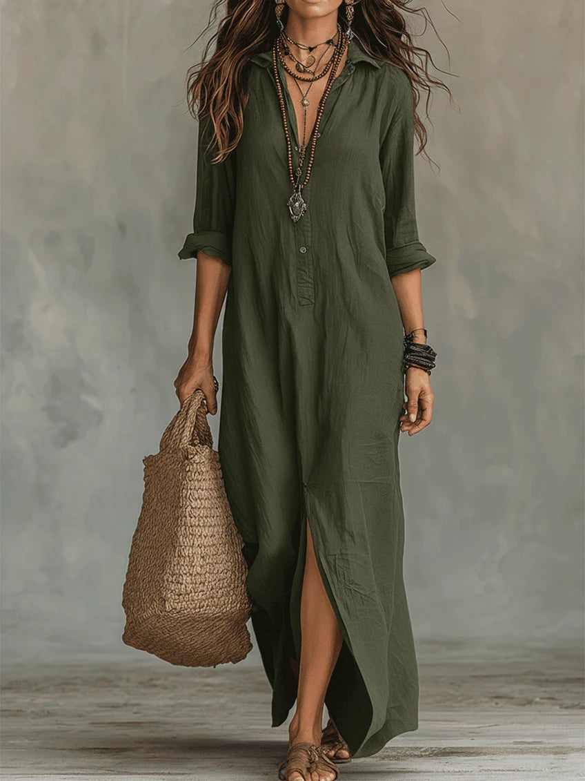 WILLOW | Vestido largo cómodo, con una silueta favorecedora y ideal para el día a día