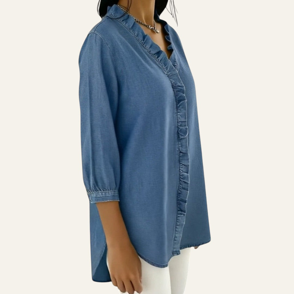 ELEGANTE BLUSA CON BOTONES