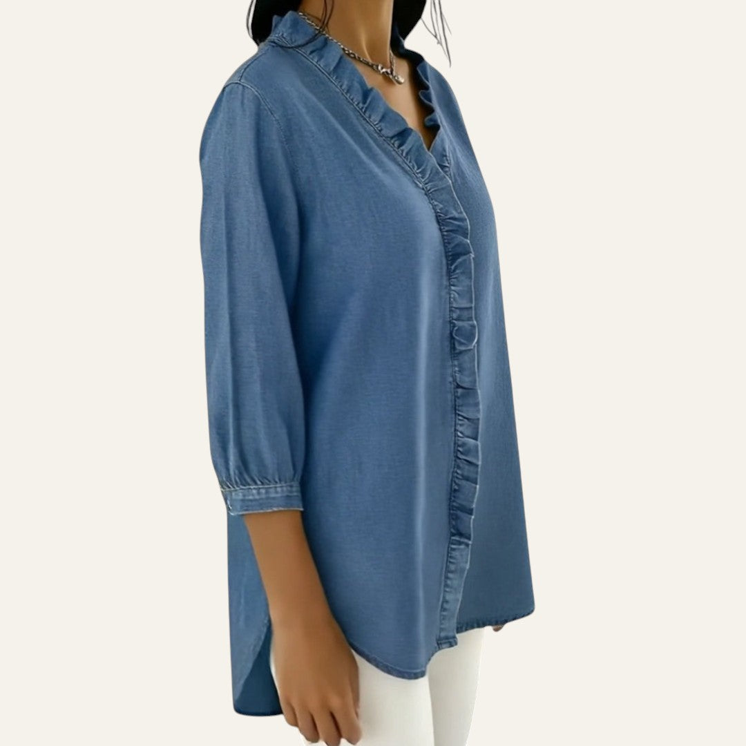 ELEGANTE BLUSA CON BOTONES