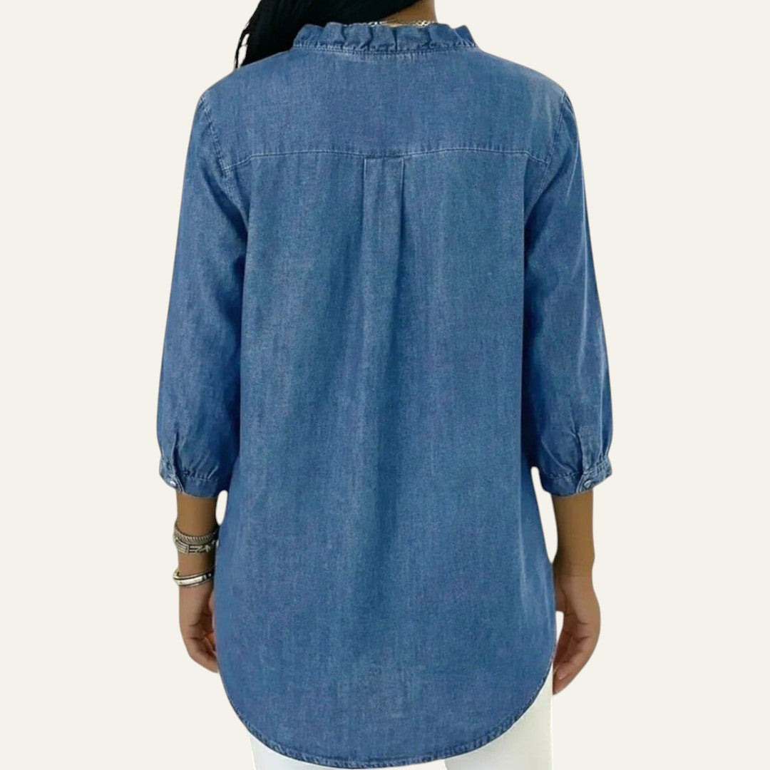 ELEGANTE BLUSA CON BOTONES