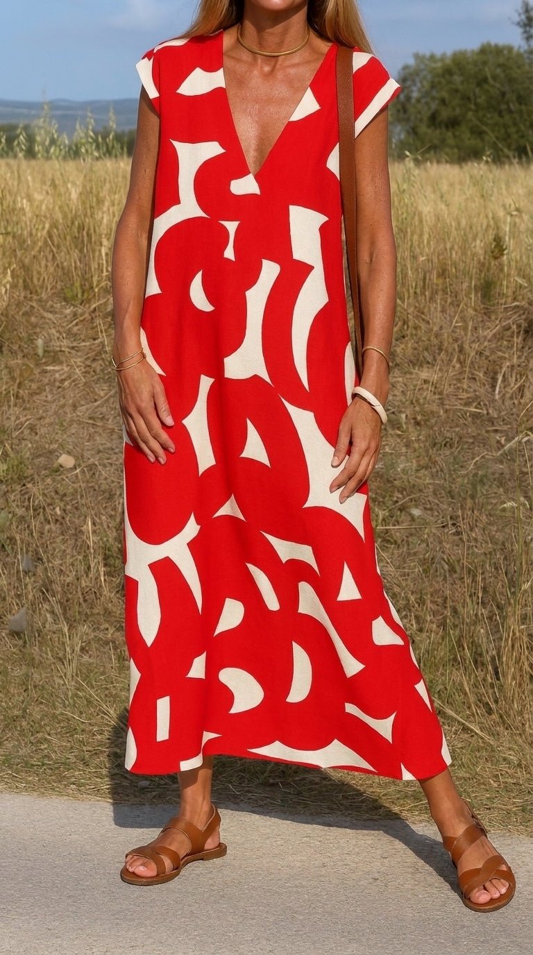 Valeria | Vestido con cuello en V