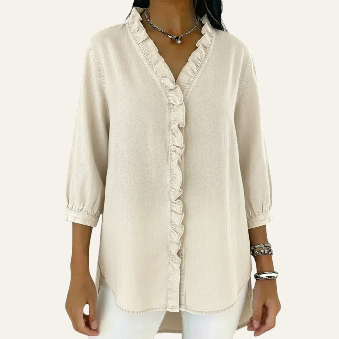 ELEGANTE BLUSA CON BOTONES