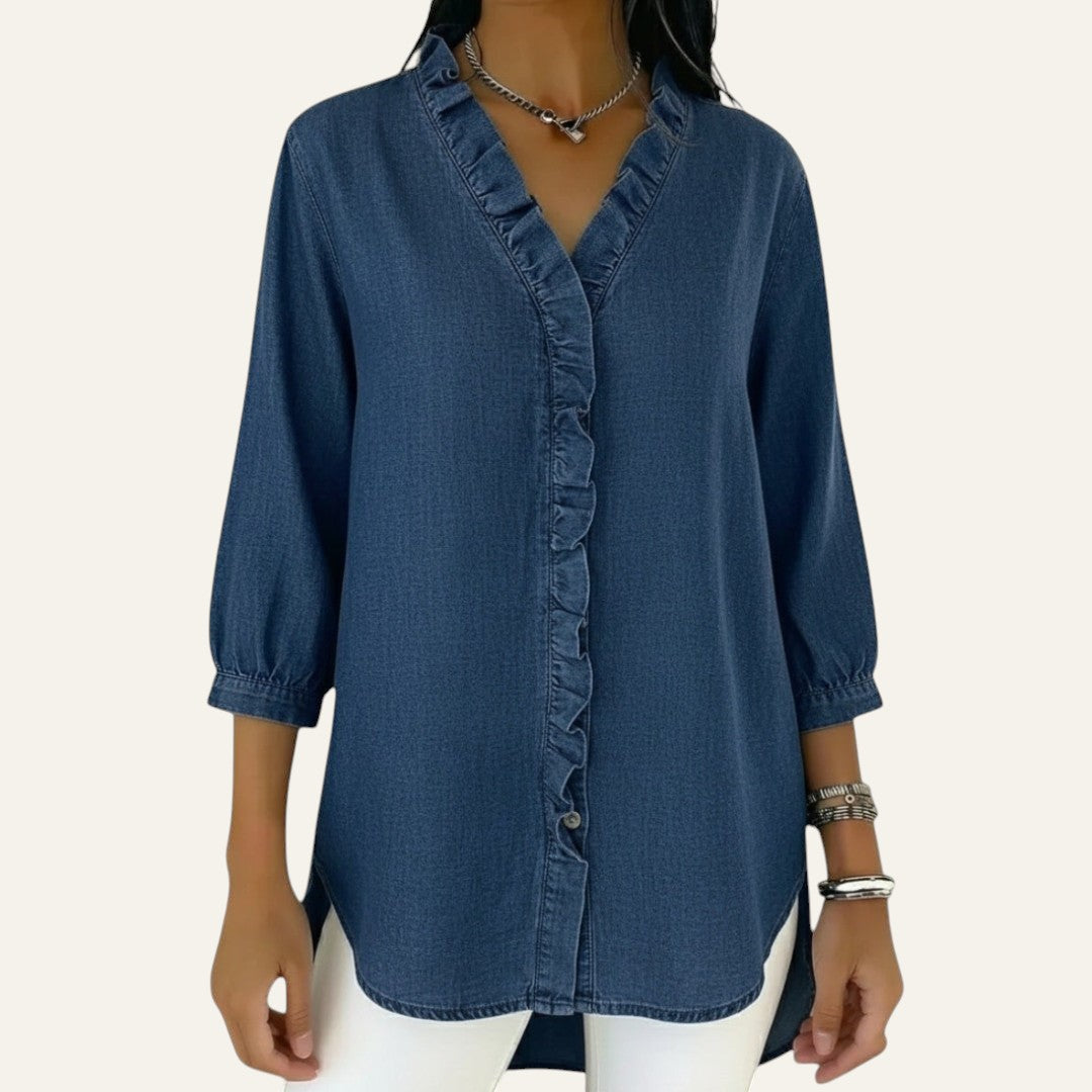ELEGANTE BLUSA CON BOTONES