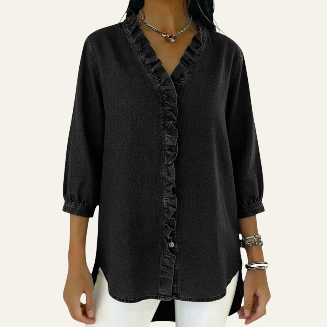 ELEGANTE BLUSA CON BOTONES
