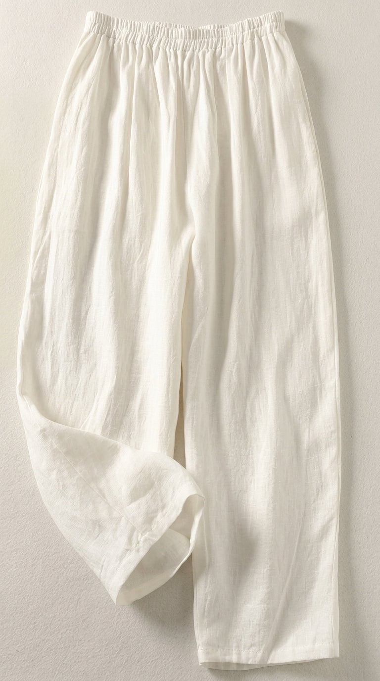 Amalia | Pantalones de algodón y lino