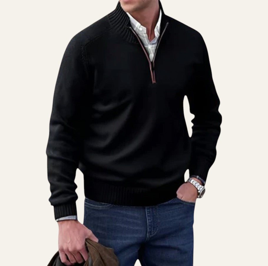 JERSEY HALF ZIP