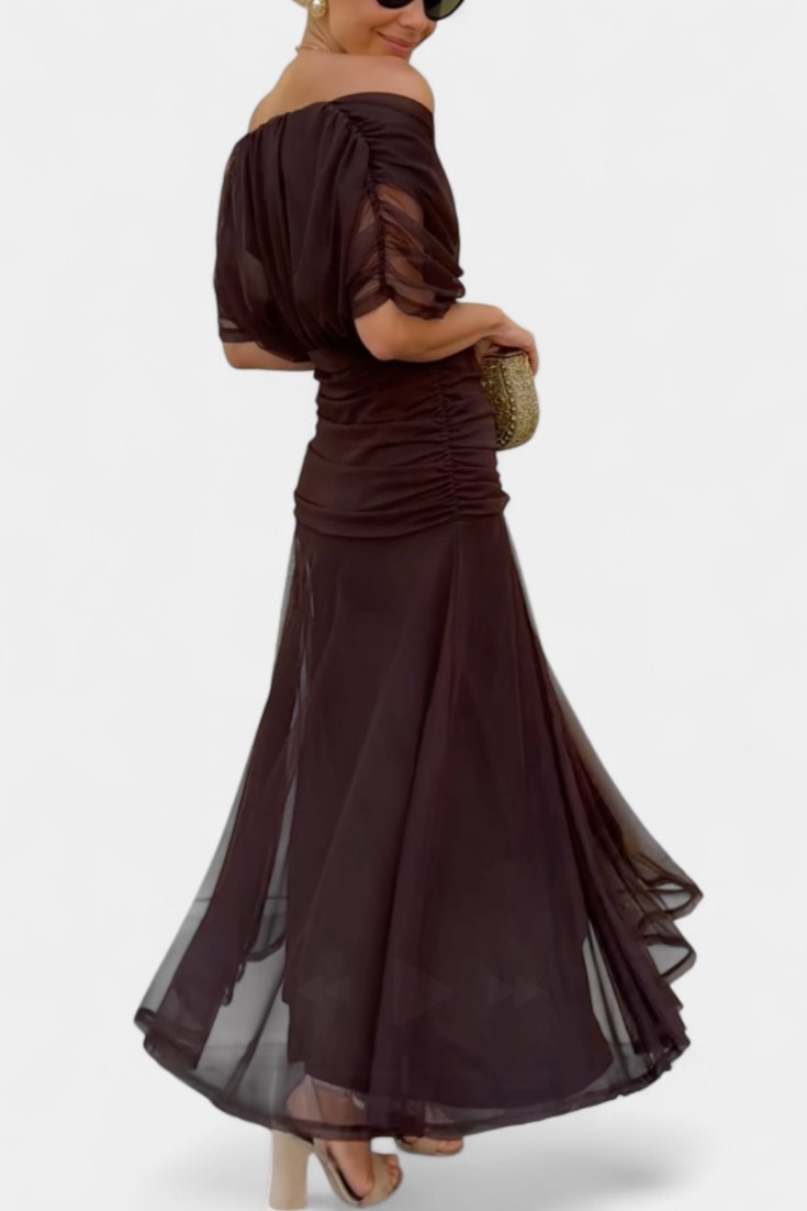 Alondra™ | Vestido largo de estampado floral con cuello en V