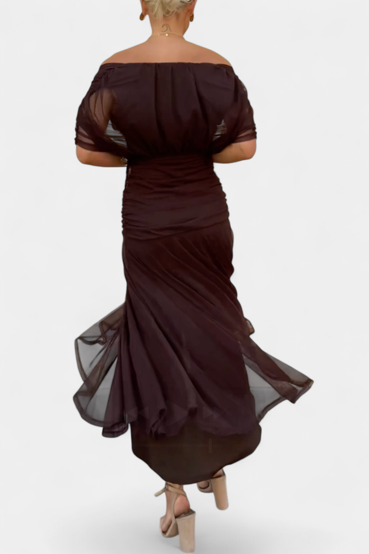 Alondra™ | Vestido largo de estampado floral con cuello en V