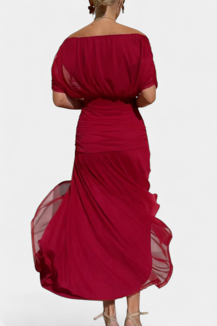 Alondra™ | Vestido largo de estampado floral con cuello en V