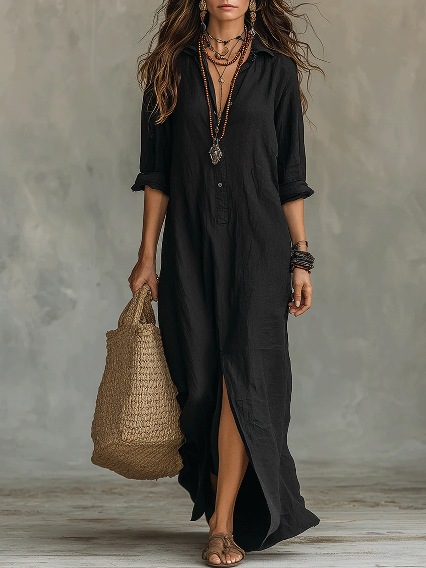 WILLOW | Vestido largo cómodo, con una silueta favorecedora y ideal para el día a día