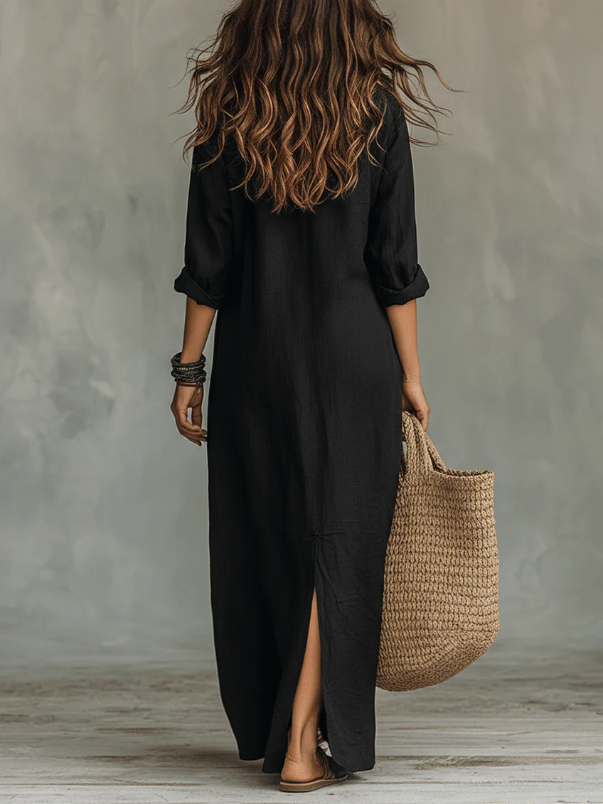 WILLOW | Vestido largo cómodo, con una silueta favorecedora y ideal para el día a día