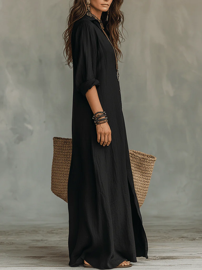 WILLOW | Vestido largo cómodo, con una silueta favorecedora y ideal para el día a día