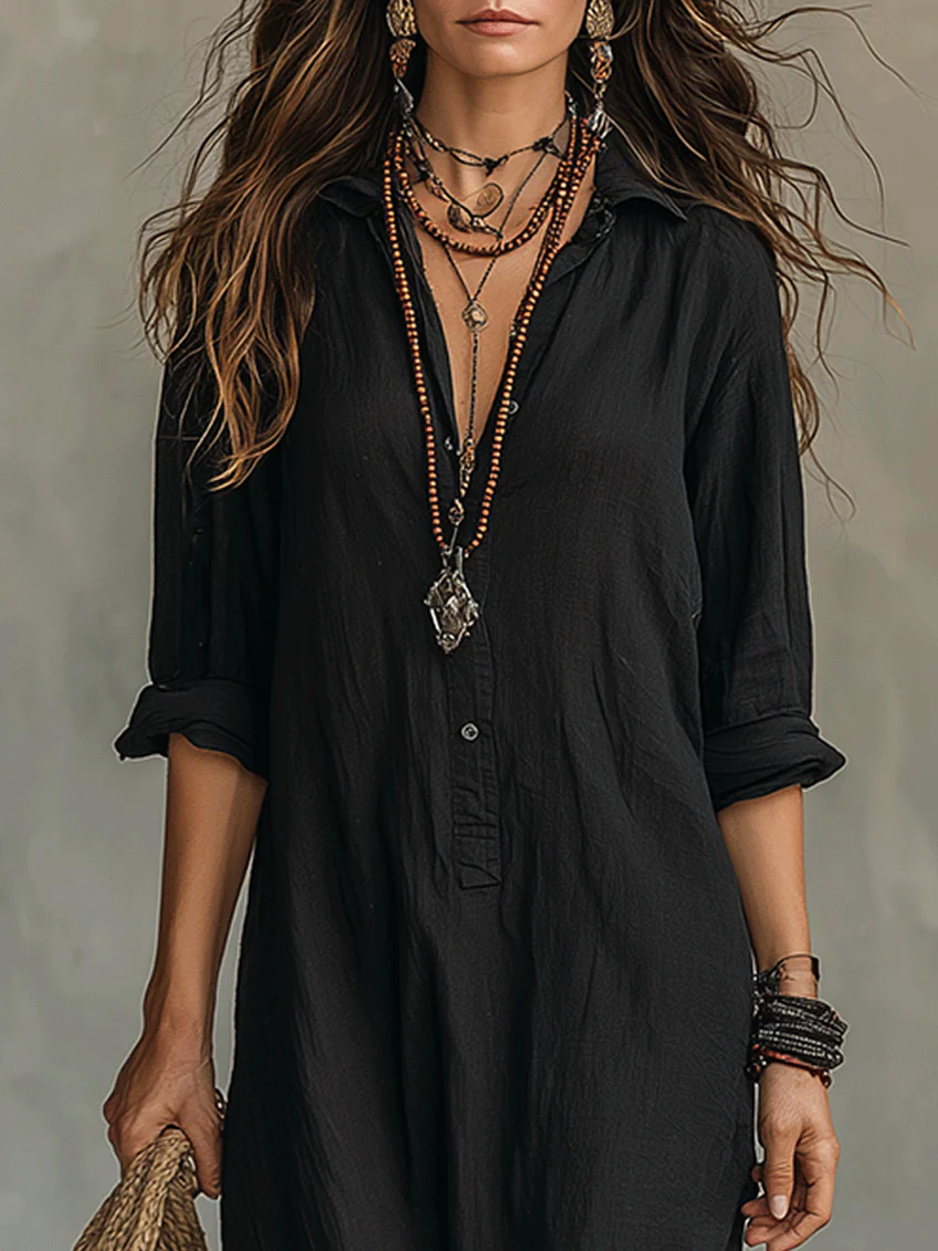 WILLOW | Vestido largo cómodo, con una silueta favorecedora y ideal para el día a día