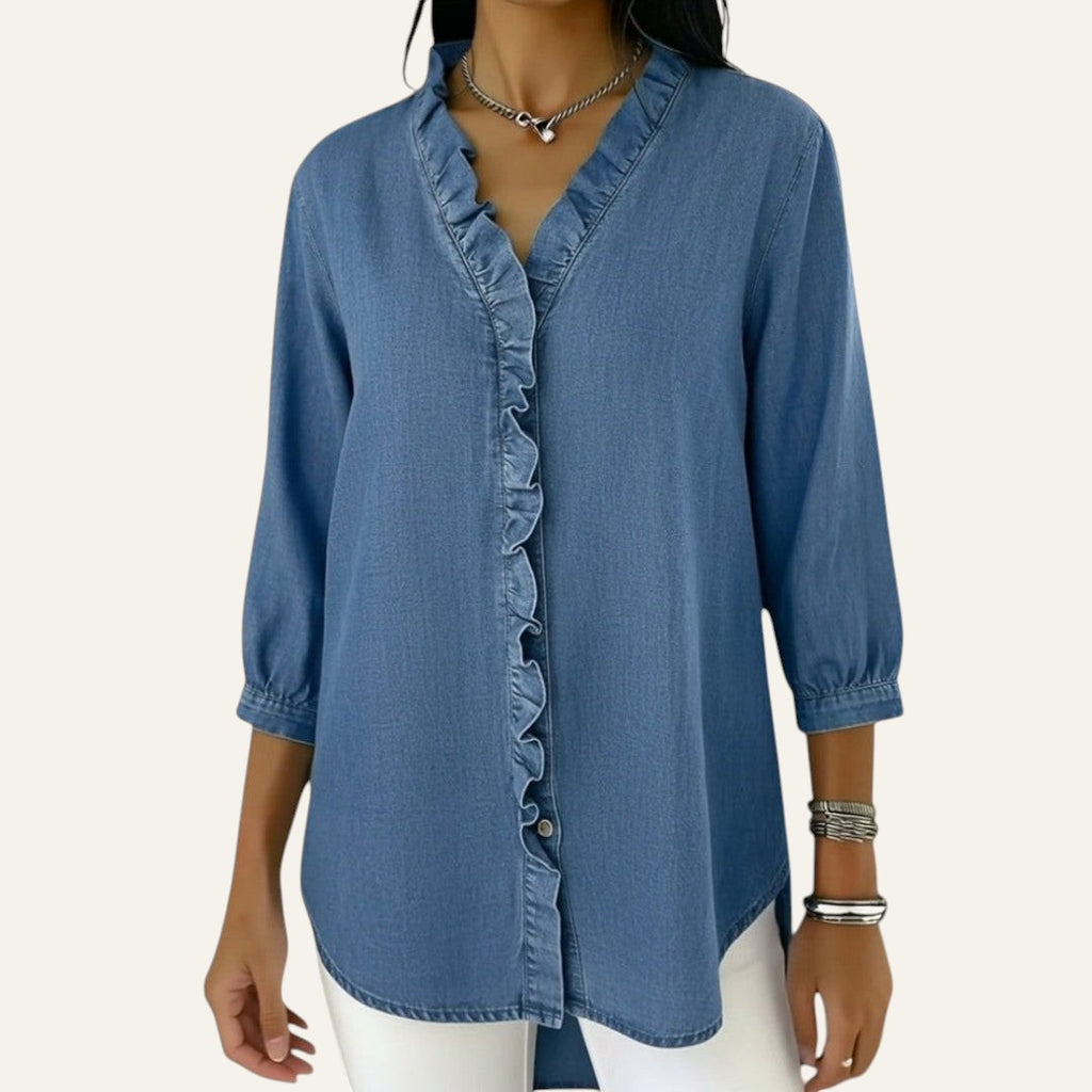 ELEGANTE BLUSA CON BOTONES