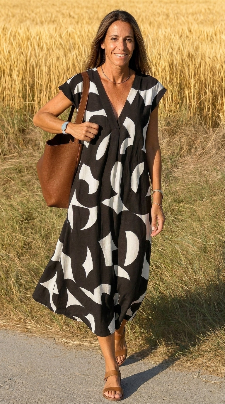 Valeria | Vestido con cuello en V