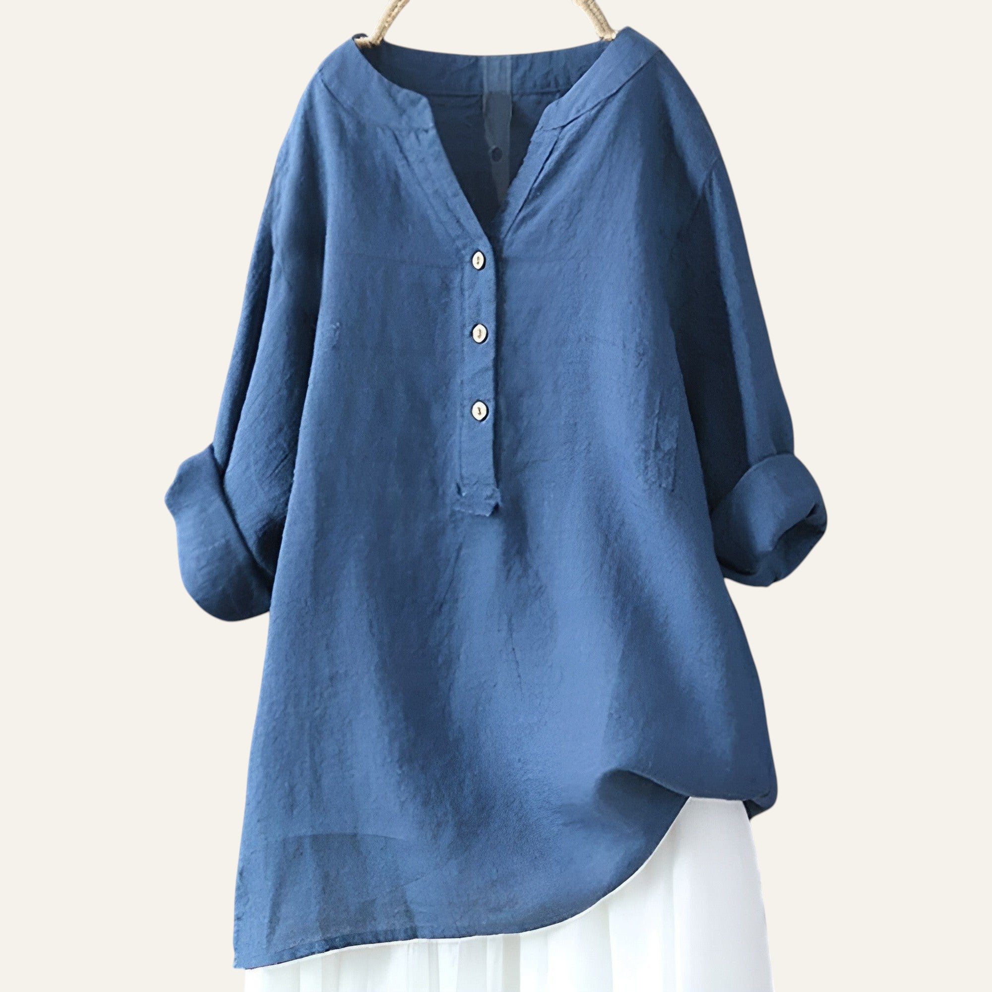 BLUSA LIGERA CON CIERRE DE BOTONES