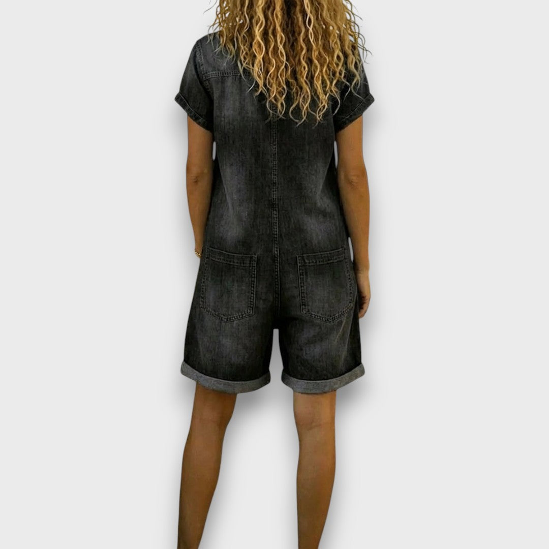 Joan | Pantalones cortos vintage con aspecto vaquero