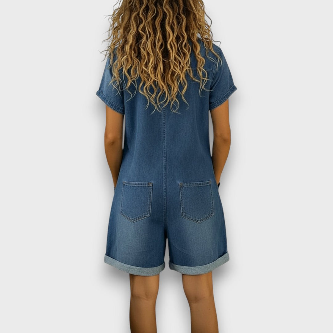 Joan | Pantalones cortos vintage con aspecto vaquero