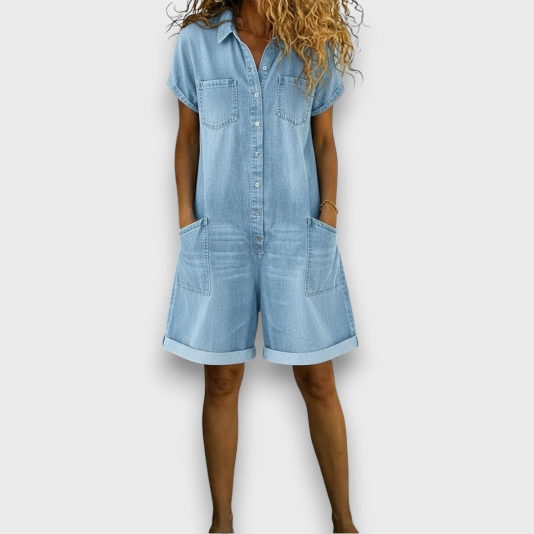 Joan | Pantalones cortos vintage con aspecto vaquero